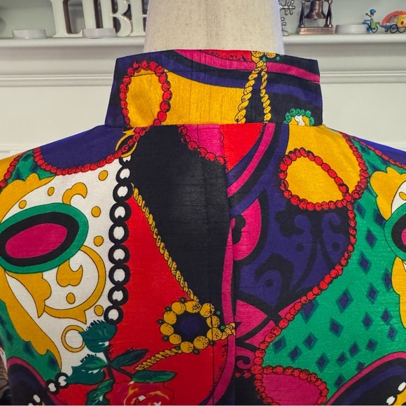🎭 Joni B. Vintage Multicolor Abstract Print Jacket (M) - Picture 6 of 9